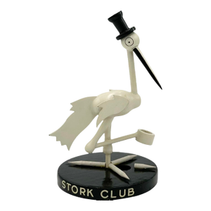 Vintage the Stork Club Nyc Nightclub Tabletop Wood Centerpiece Display