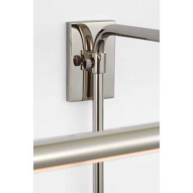 Modern Thomas O'Brien for Visual Comfort Signature Kidd 18" Frame Mount Picture Light in Polished Nickel For Sale - Image 3 of 13