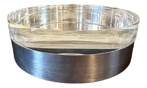 Vintage Silver-plated Metal & Methacrylate Box, 1960s