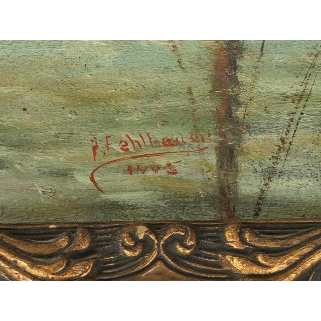 P. Fehlhauer, Landscape, Oil Painting For Sale - Image 6 of 7