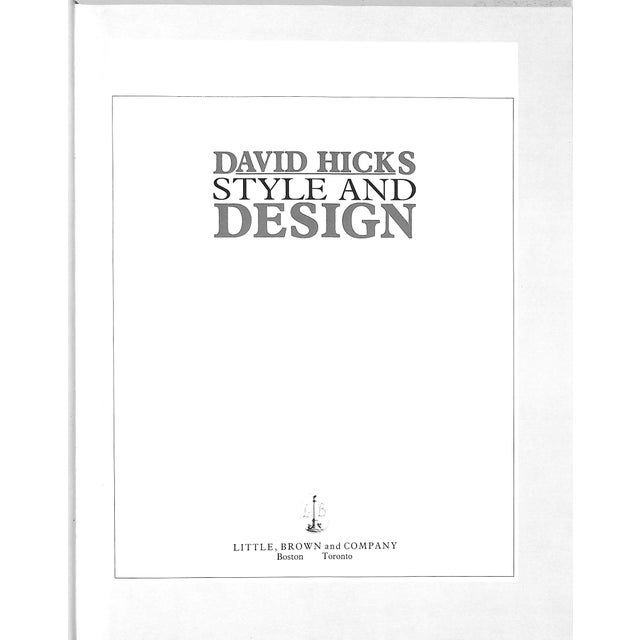 HICKS, David [205] pp. Little, Brown & Company 1987 First US Edition 11" x 8 3/4"