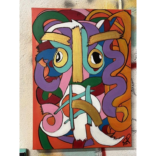 ArpVerdeacqua, My Colorful Thoughts, Acrylic on Canvas For Sale - Image 4 of 6