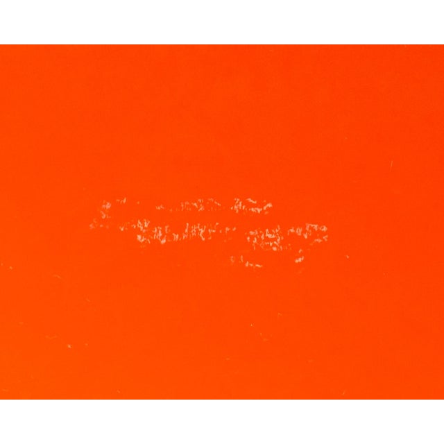 1960s Orange Melamine Tray Designed by Massimo Vignelli for Heller For Sale - Image 5 of 6