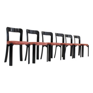 Vintage Swiss Dining Chairs by Bruno Rey for Dietiker, 1970s, Set of 6 For Sale