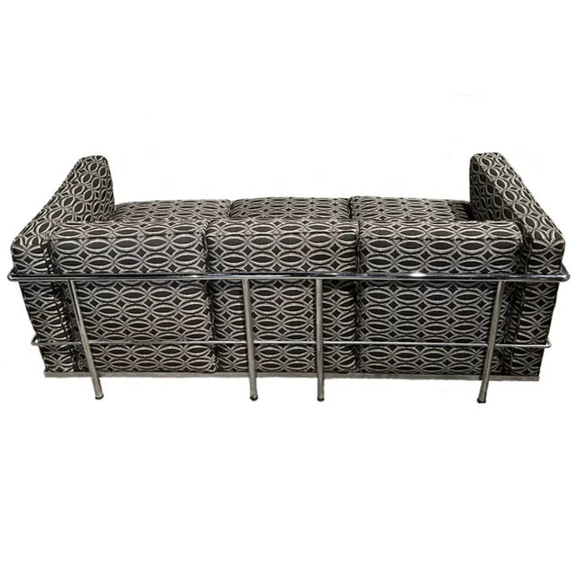 Modern 1970s Style of Le Corbusier Lc2 3-Seater Sofa by Cassina For Sale - Image 3 of 4