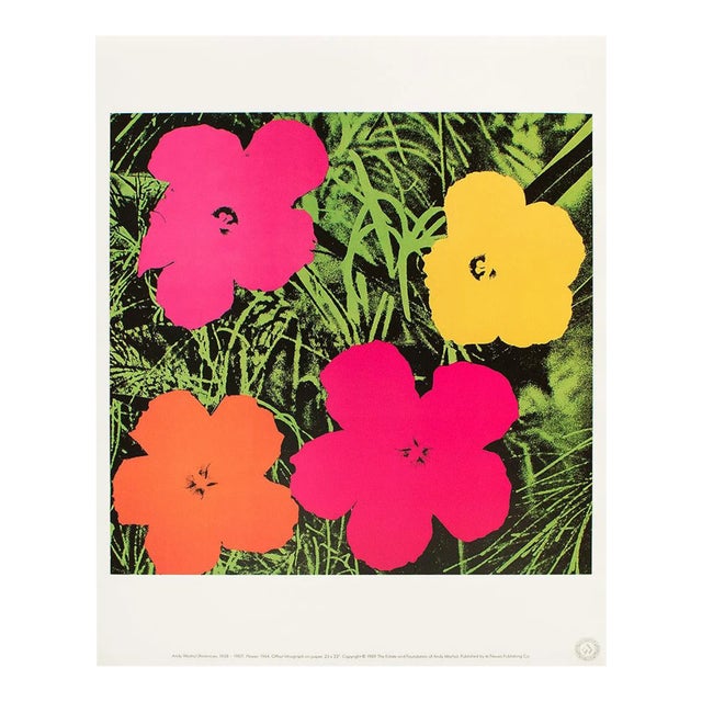 1989 Andy Warhol "Flowers, 1964", Pop Art Lithograph For Sale