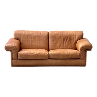 DS-44 Two-Seater Leather Sofa from de Sede, Switzerland, 1970s For Sale