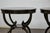 Wood English Midcentury Period Dark Lacquered Side Tables with Neoclassical Accents For Sale - Image 7 of 12