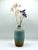 Mid-Century Modern Vintage Artist Signed Studio Pottery Bud Vase, Blue Drip Glaze Ceramic Vase For Sale - Image 3 of 5