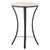 Metal Saxony Travertine Side Table in Beige / Black For Sale - Image 7 of 8
