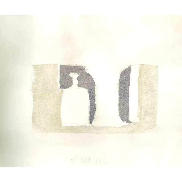 Image dimensions: 24.5 x 33.5 cm. Bottles Composition is an original offset print, reproducing the original watercolor by...