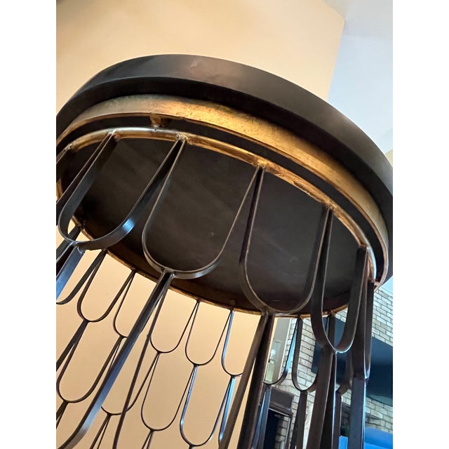 1960s 1960s Attributed to Paul Evans and Phillip Powell Hand Welded Sculpted Loop Side Table For Sale - Image 5 of 10