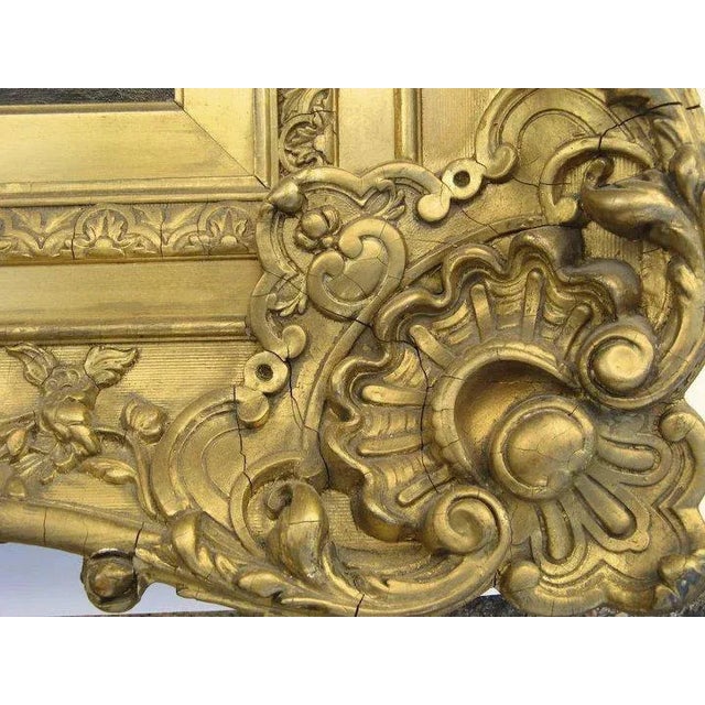 Black Late 19th Century "Sheep Herder" Landscape Oil Painting by Adolf Kaufmann, Framed For Sale - Image 8 of 12