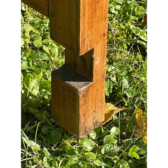 Wood Vintage Dining Table For Sale - Image 7 of 13