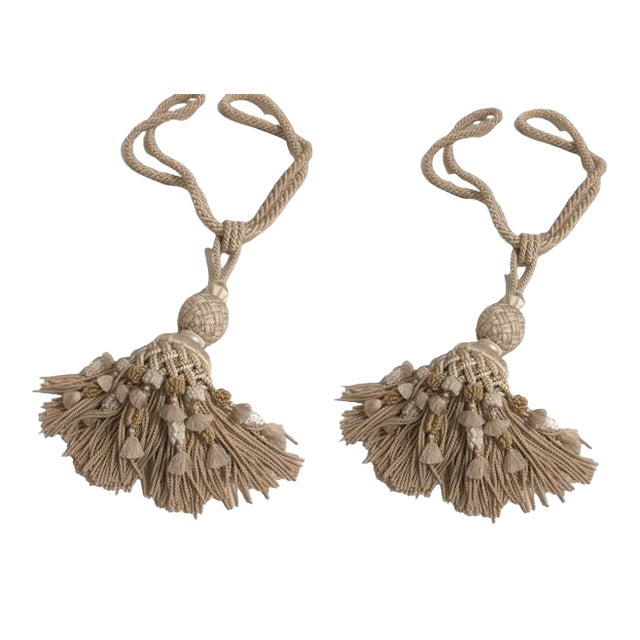 Ivory & Vanilla Creme French Tassel Tieback a Pair Chairish