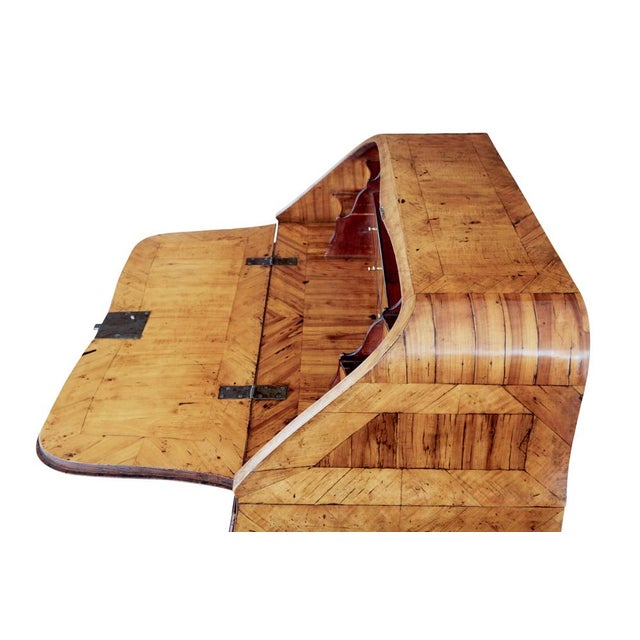 18th Century Rococo Yew and Elm Bureau Secretaire For Sale - Image 6 of 16