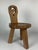 Brutalist Sculptural Chunky Tripod Stool in Oak, 1960s For Sale - Image 12 of 17