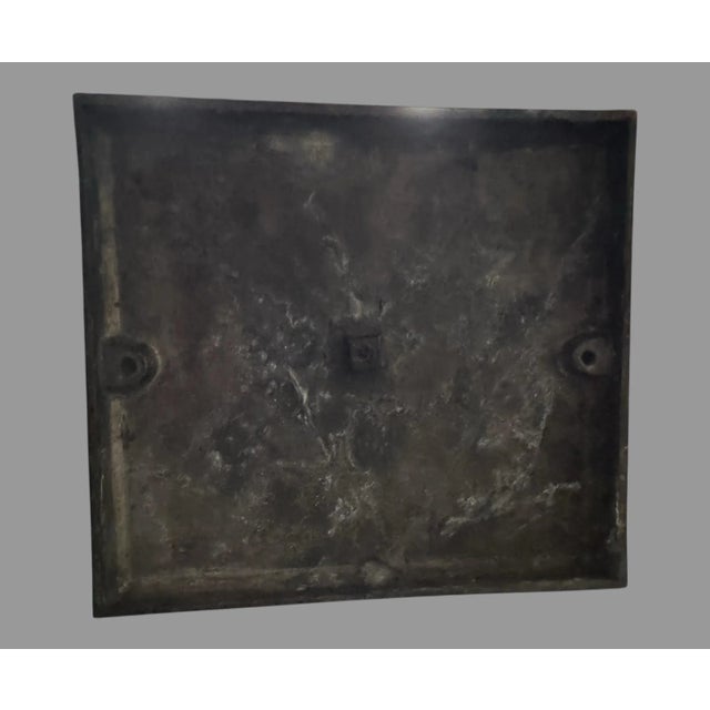 Antique Victorian Cast Metal 12.5" Figural Statue Sculpture Violin Player For Sale - Image 6 of 12