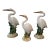 Vintage White Ceramic Herons- Set of 3 For Sale