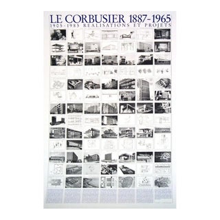 2017 Le Corbusier 'Realisations Et Projets' Modernism Black & White Germany Offset Lithograph For Sale
