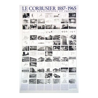 2017 Le Corbusier 'Realisations Et Projets' Modernism Black & White Germany Offset Lithograph For Sale