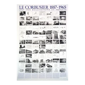 2017 Le Corbusier 'Realisations Et Projets' Modernism Black & White Germany Offset Lithograph
