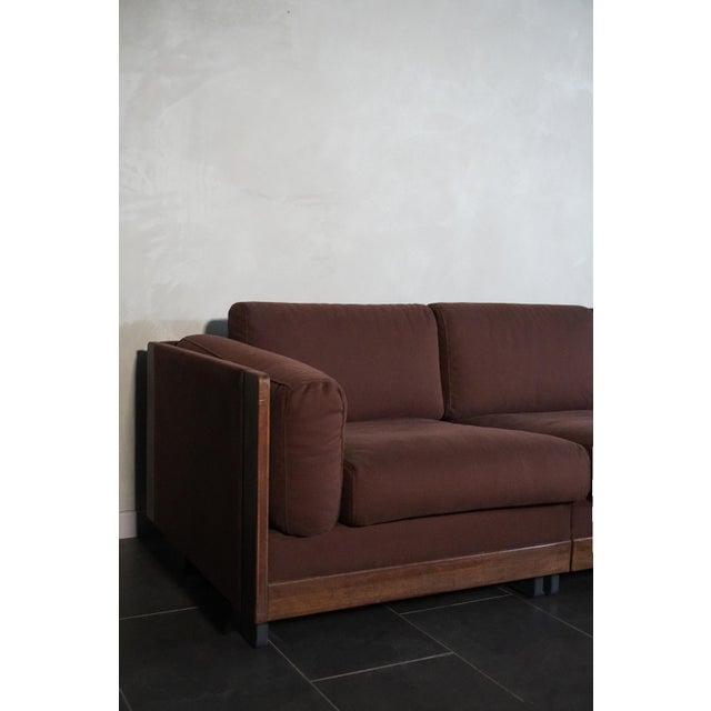 Wood Model 920 4-Seater Sofa by Afra & Tobia Scarpa for Cassina, 1970s For Sale - Image 7 of 18