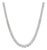 Platinum 17.54ctw Round Diamond Riviera Bezel Graduated Tennis Necklace For Sale
