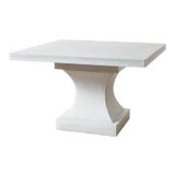 Cast Stone Edgewood Dining Table With Pedestal and Top For Sale
