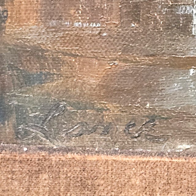 Mid 20th Century Original 1970s California Seascape Oil Painting – Signed Coastal Ocean View in Period Frame For Sale - Image 5 of 7