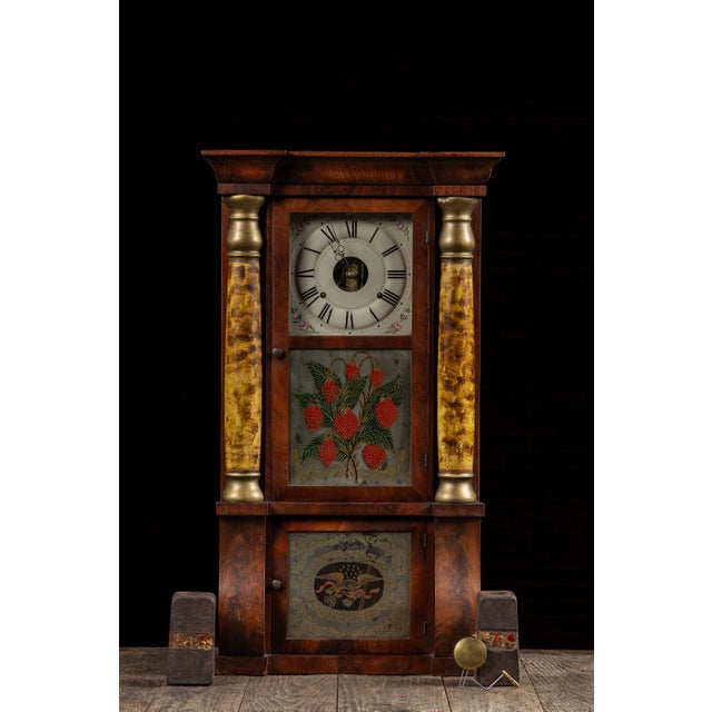 Mid-19th Century Seth Thomas Triple Decker Empire Clock For Sale - Image 4 of 14