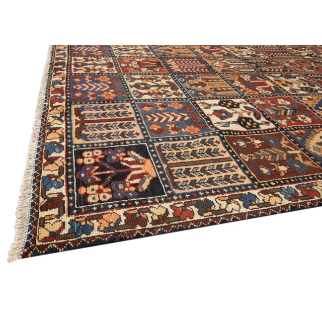 Rustic Vintage Baktarie Wool Rug For Sale - Image 3 of 7