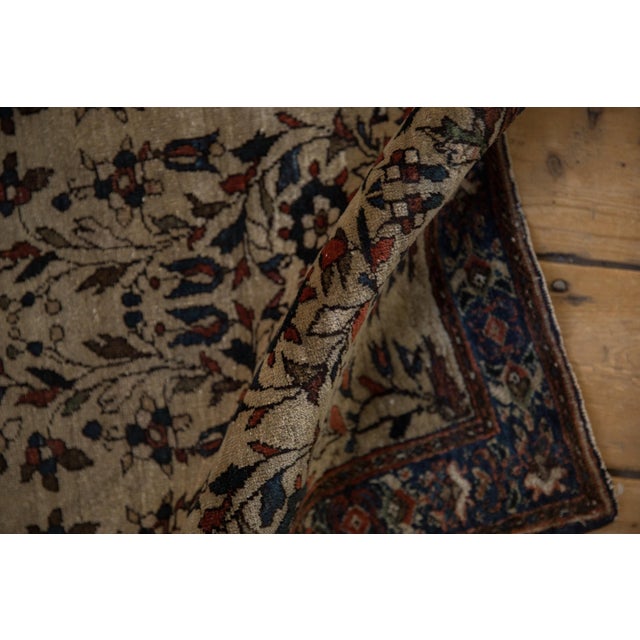 Shabby Chic Antique Farahan Sarouk Square Rug Mat - 2' x 2'3" For Sale - Image 3 of 9