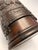Chinese Rosewood brush holder (pen pot) circa late Qing dynasty. Finely carved on surface with a sitting Buddha on lotus...