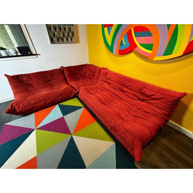 Togo Modular Sofa by Michel Ducaroy for Ligne Roset, Set of 3 For Sale In Dallas - Image 6 of 18