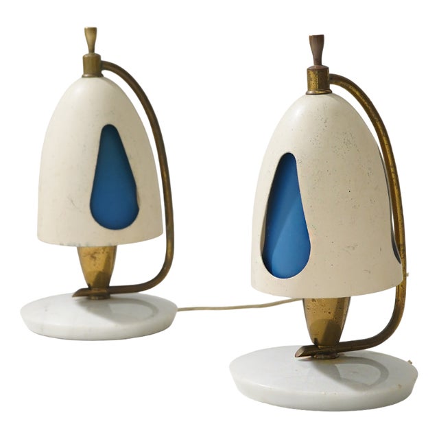 Table Lamps by Angelo Lelii for Arredoluce, 1950s, Set of 2 For Sale