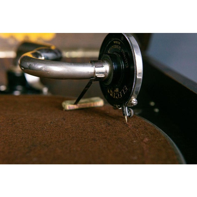 Vintage Gramophone Electrola LP Radio Plate For Sale - Image 11 of 15