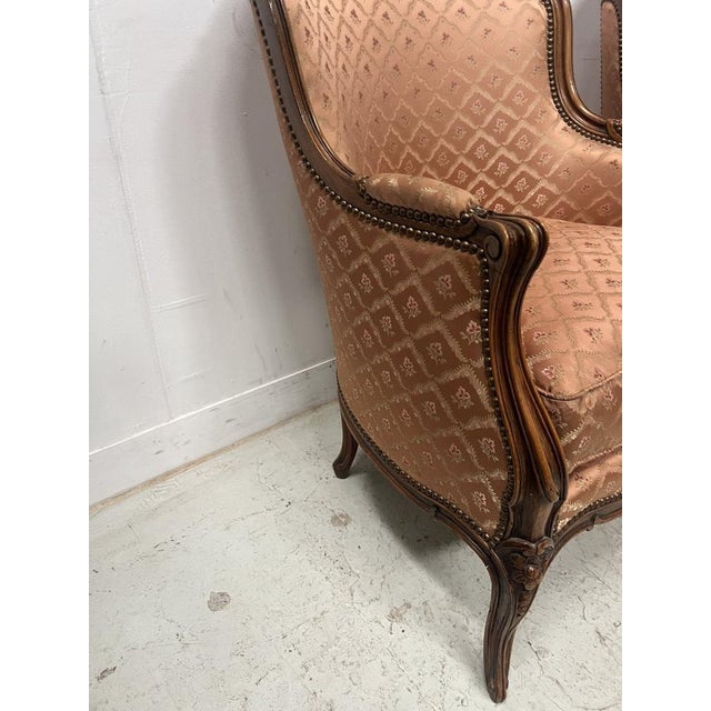 Louis XV Style Bergère Armchairs in Natural Wood, 1900s, Set of 2 For Sale - Image 12 of 14