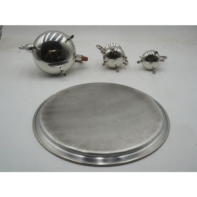 1980s 1980s Kirk Stieff Pewter Colonial Williamsburg Tea Service - Set of 4 For Sale - Image 5 of 15