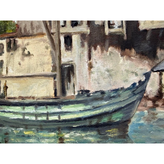 F. Yayboke Turkish Seascape Oil Painting, Circa 1960's For Sale - Image 10 of 12