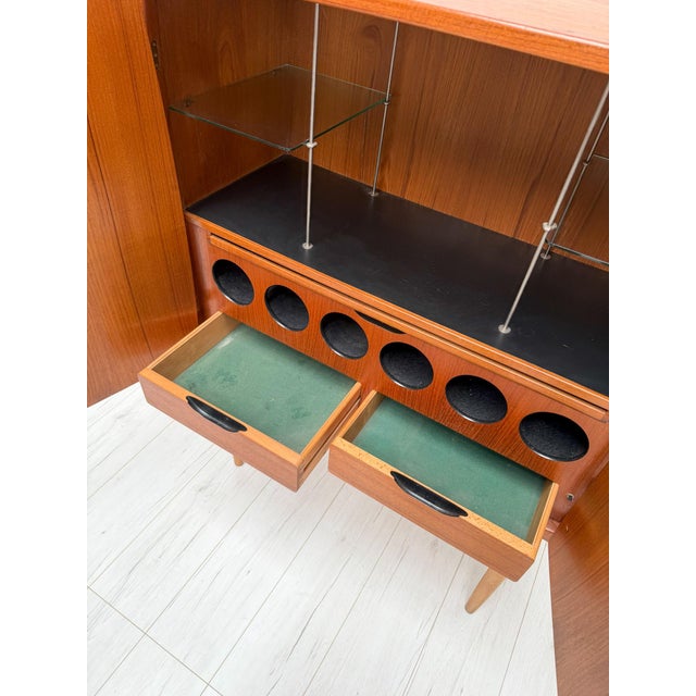 Vintage Teak Bacchus Bar Cabinet by Torbjørn Afdal for Mellemstrands Trevareindustri AS, Norway, 1960s For Sale - Image 11 of 12
