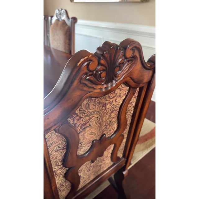 Solid Wood 8-Seater Dining Table – Handcrafted Hardwood For Sale In Atlanta - Image 6 of 8