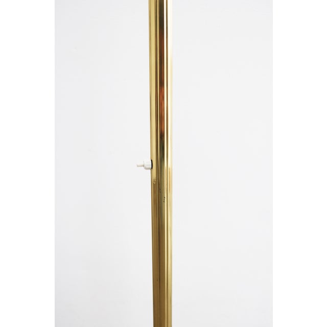Mid-Century Swedish Brass Floor Lamp in the style of Josef Frank, 1960s For Sale - Image 9 of 12