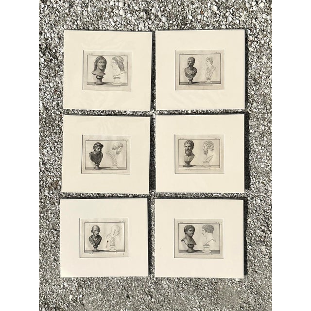 Vintage Boho Bust of Man Original Prints - Set of 6 For Sale - Image 10 of 10
