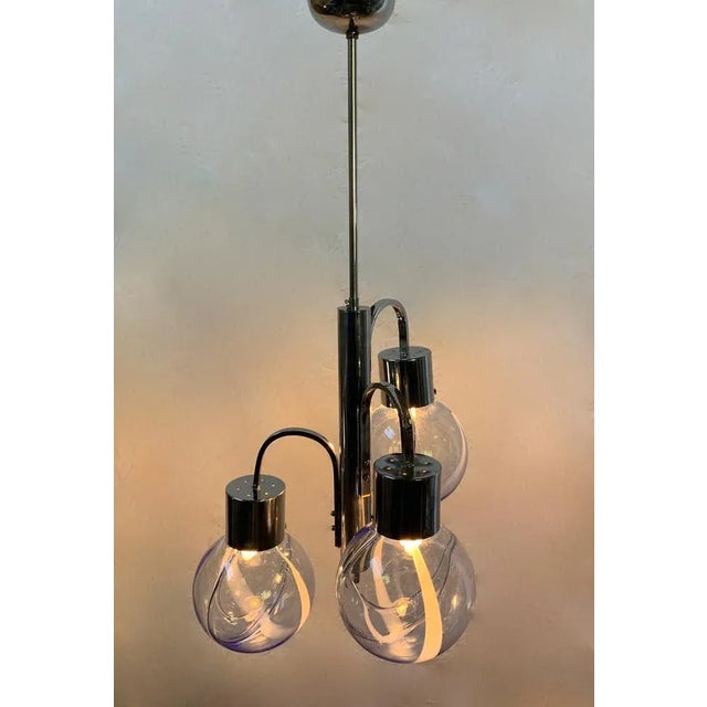 Metal Vintage Pendant by Venini, 1970 For Sale - Image 7 of 8