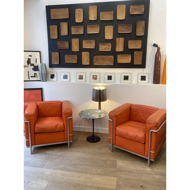 LC2 Armchairs by Le Corbusier for Cassina, 1990s, Set of 2 For Sale - Image 6 of 12