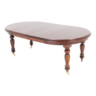William IV Mahogany Dining Table, 1880 For Sale