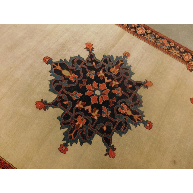 1920s Antique Hand Knotted Persian Rug. 3'4"x 4'9" For Sale - Image 10 of 13