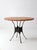 Mid-Century Leather and Iron Round Dining Table For Sale - Image 15 of 16