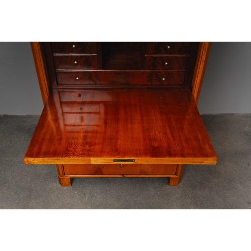 Biedermeier Standing Secretaire in Mahogany For Sale - Image 18 of 18